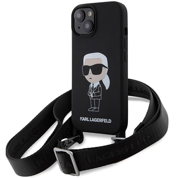 Karl Lagerfeld ETUI CROSSBODY SILICONE IKONIK do iPhone 15 / 14 / 13