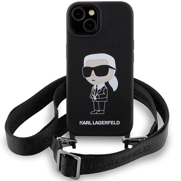 Karl Lagerfeld ETUI CROSSBODY SILICONE IKONIK do iPhone 15 / 14 / 13