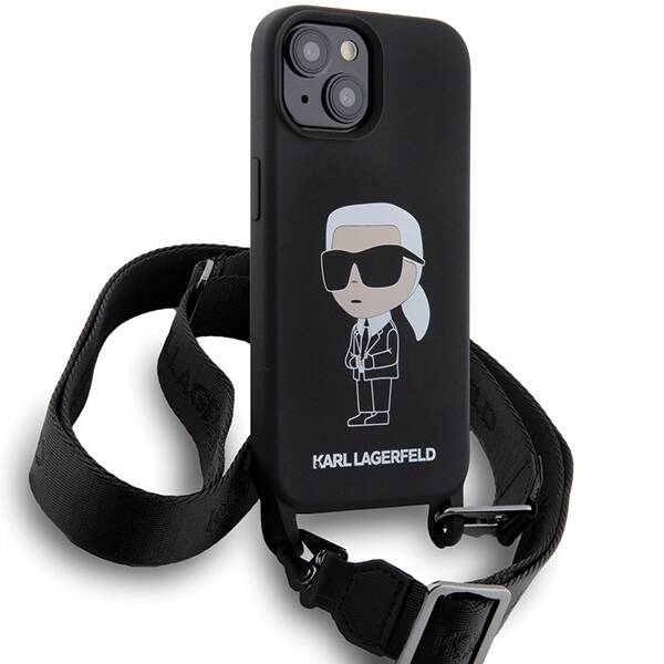 Karl Lagerfeld ETUI CROSSBODY SILICONE IKONIK do iPhone 15 / 14 / 13