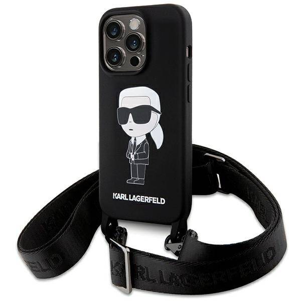 Karl Lagerfeld ETUI  CROSSBODY SILICONE IKONIK do iPhone 15 Pro Max