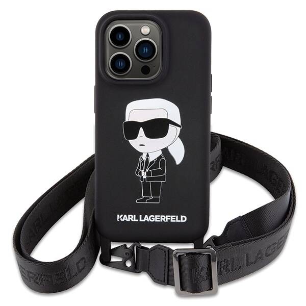 Karl Lagerfeld ETUI  CROSSBODY SILICONE IKONIK do iPhone 15 Pro Max