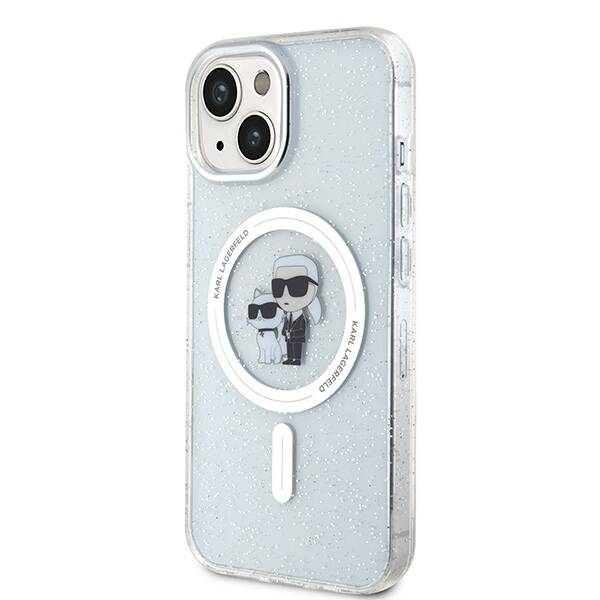 Karl Lagerfeld ETUI KARL&CHOUPETTE GLITTER MAGSAFE do iPhone 15 / 14 / 13