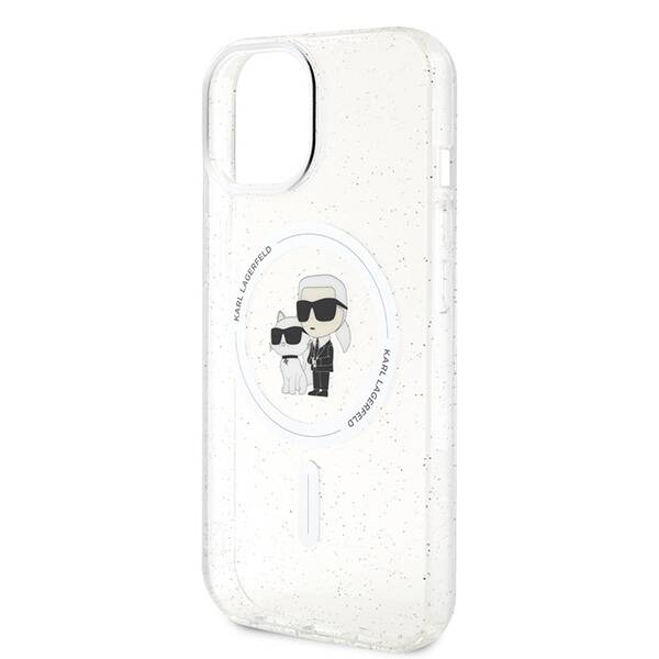 Karl Lagerfeld ETUI KARL&CHOUPETTE GLITTER MAGSAFE do iPhone 15 / 14 / 13