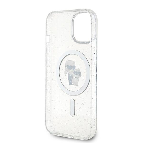 Karl Lagerfeld ETUI KARL&CHOUPETTE GLITTER MAGSAFE do iPhone 15 / 14 / 13