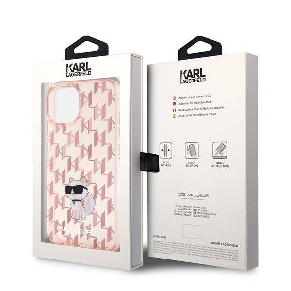 Karl Lagerfeld ETUI MONOGRAM CHOUPETTE do iPhone 15 / 14 / 13