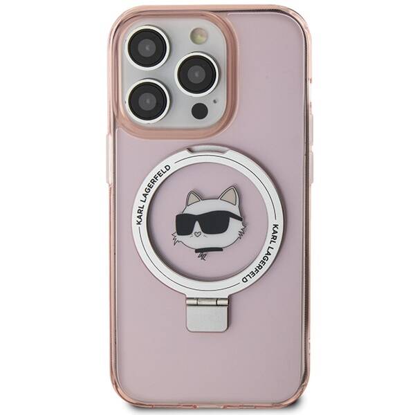 Karl Lagerfeld ETUI RING STAND CHOUPETTE HEAD MAGSAFE do iPhone 15 Pro