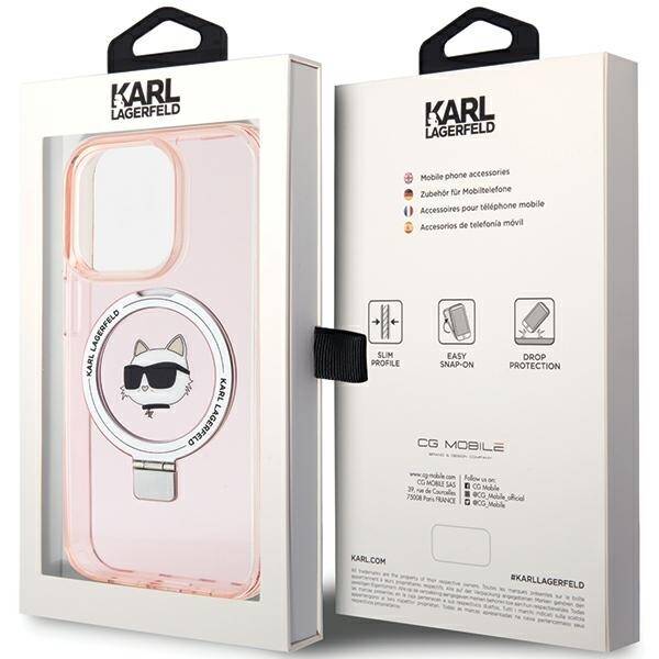 Karl Lagerfeld ETUI RING STAND CHOUPETTE HEAD MAGSAFE do iPhone 15 Pro