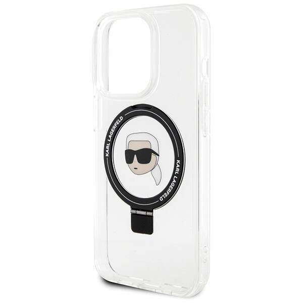 Karl Lagerfeld ETUI RING STAND KARL HEAD MAGSAFE do iPhone 15 Pro Max