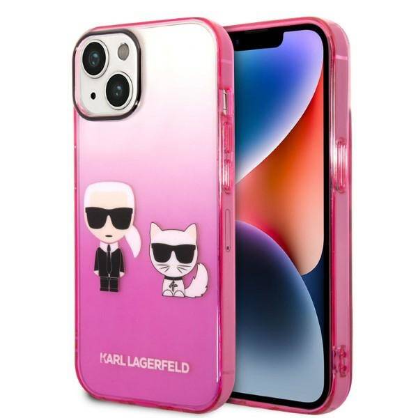 Karl Lagerfeld Gradient Iconic | Etui do iPhone 14 Plus - PINK