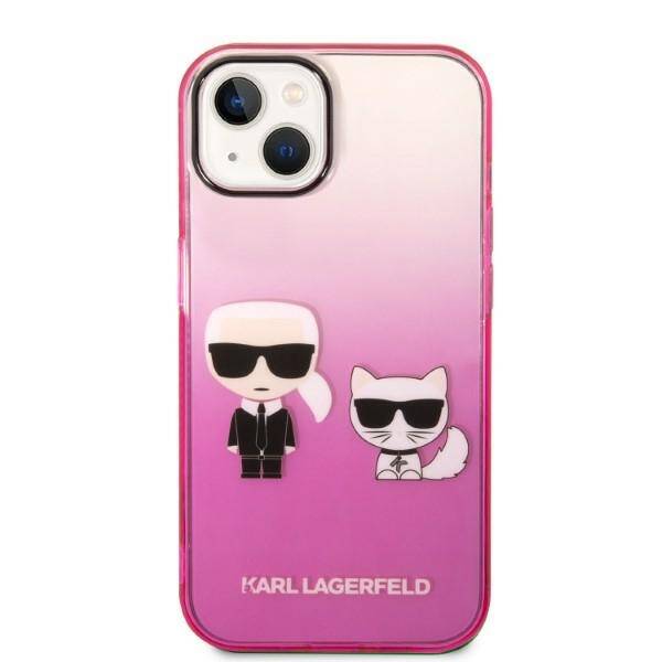 Karl Lagerfeld Gradient Iconic | Etui do iPhone 14 Plus - PINK