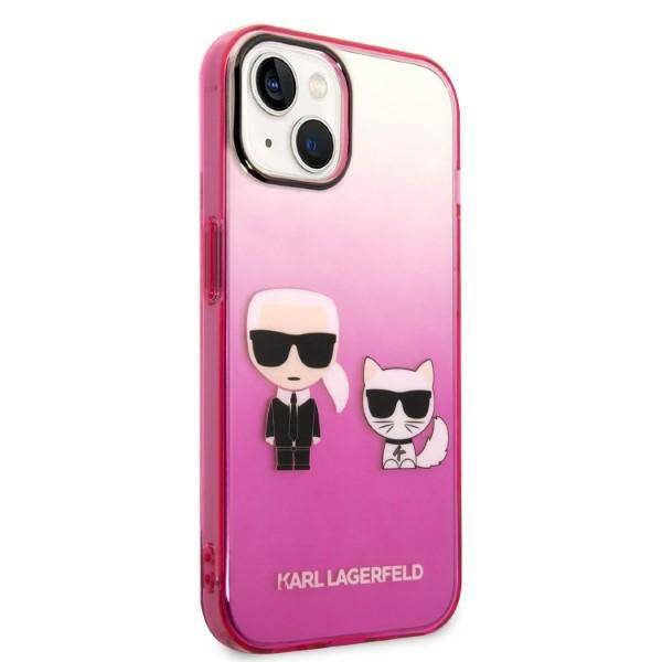 Karl Lagerfeld Gradient Iconic | Etui do iPhone 14 Plus - PINK