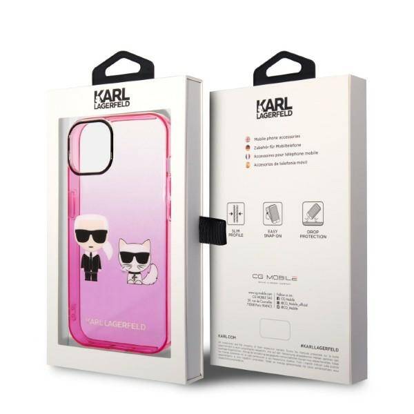 Karl Lagerfeld Gradient Iconic | Etui do iPhone 14 Plus - PINK