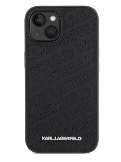 Karl Lagerfeld Hardcase Quilted K Pattern | Etui do iPhone 15 - BLACK