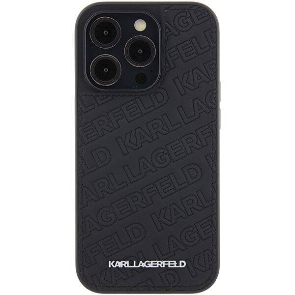 Karl Lagerfeld Hardcase Quilted K Pattern | Etui do iPhone 15 Pro - BLACK