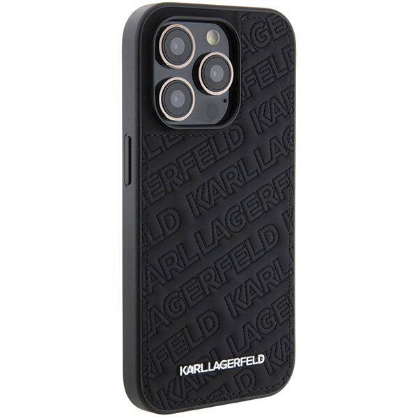 Karl Lagerfeld Hardcase Quilted K Pattern | Etui do iPhone 15 Pro - BLACK