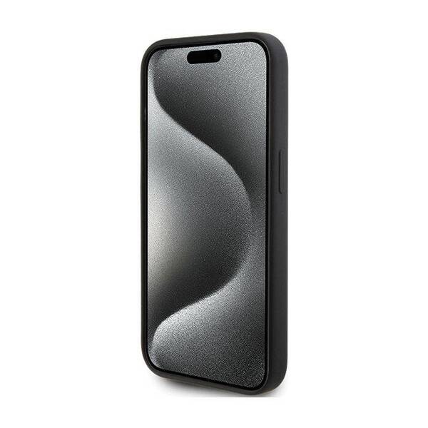 Karl Lagerfeld Hardcase Silicone Karl Script | Etui do iPhone 15 Pro - BLACK