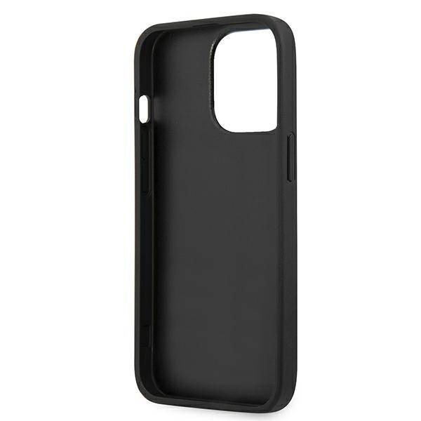 Karl Lagerfeld Head Saffiano | Etui do iPhone 13 Pro - BLACK