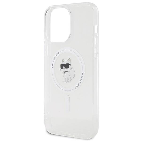 Karl Lagerfeld IML Choupette MagSafe | Etui do iPhone 15 Pro Max - TRANSPARENT