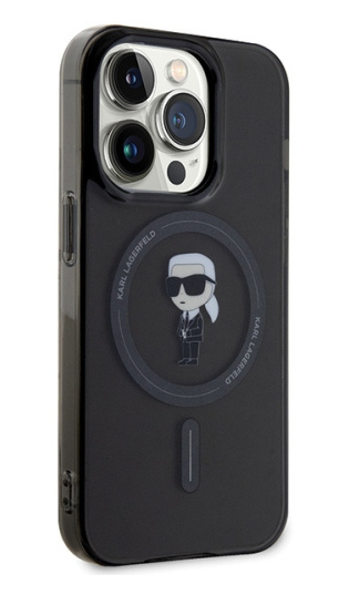 Karl Lagerfeld IML Ikonik MagSafe | Etui do iPhone 14 Pro  - BLACK