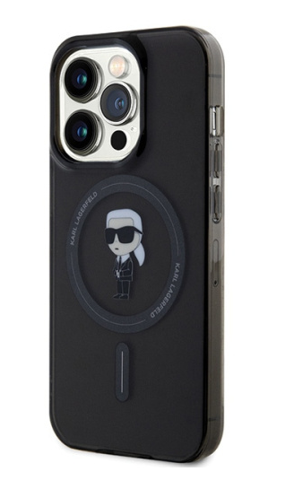 Karl Lagerfeld IML Ikonik MagSafe | Etui do iPhone 14 Pro  - BLACK