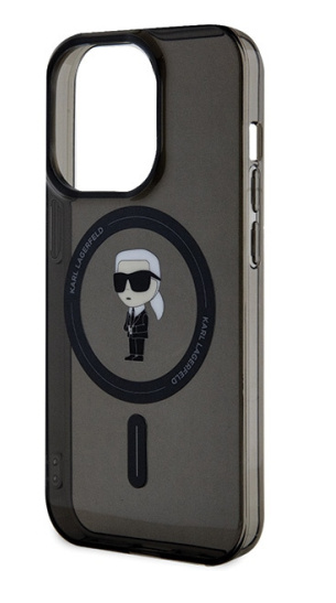 Karl Lagerfeld IML Ikonik MagSafe | Etui do iPhone 14 Pro  - BLACK