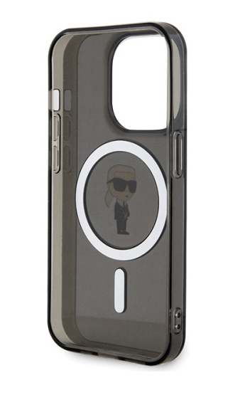 Karl Lagerfeld IML Ikonik MagSafe | Etui do iPhone 14 Pro  - BLACK