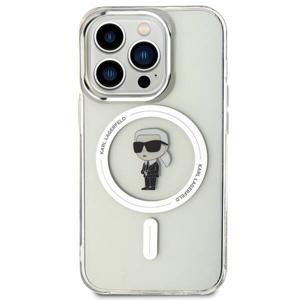 Karl Lagerfeld IML Ikonik MagSafe | Etui do iPhone 15 Pro Max - TRANSPARENT