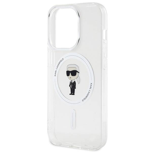 Karl Lagerfeld IML Ikonik MagSafe | Etui do iPhone 15 Pro Max - TRANSPARENT