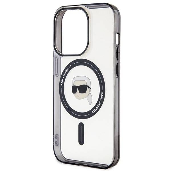 Karl Lagerfeld IML Karl's MagSafe | Etui do iPhone 15 Pro - TRANSPARENT