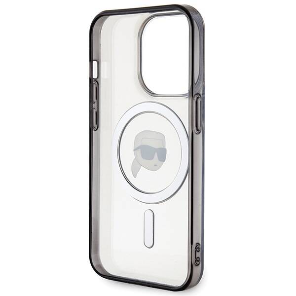 Karl Lagerfeld IML Karl's MagSafe | Etui do iPhone 15 Pro - TRANSPARENT