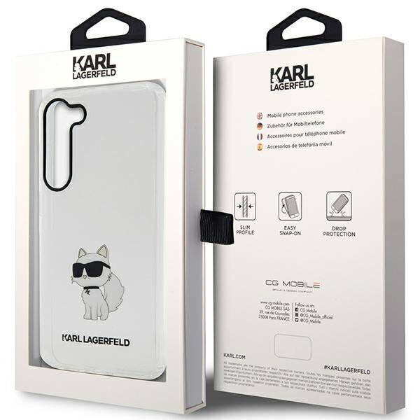 Karl Lagerfeld Ikonik Choupette | Etui do Galaxy S23 Plus - TRANSPARENT