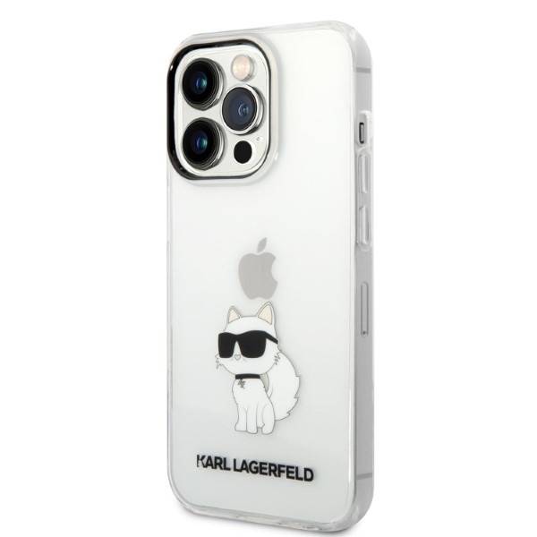 Karl Lagerfeld Ikonik Choupette | Etui do iPhone 14 Pro - CLEAR