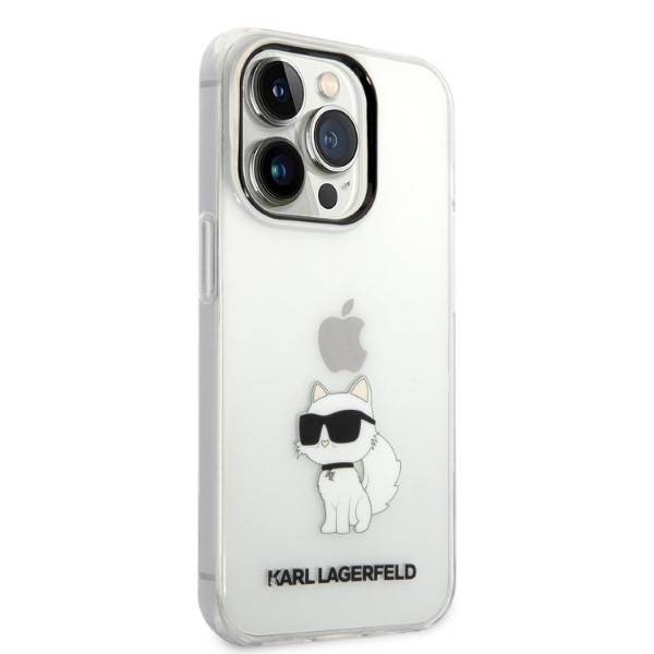 Karl Lagerfeld Ikonik Choupette | Etui do iPhone 14 Pro - CLEAR