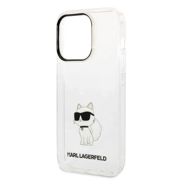 Karl Lagerfeld Ikonik Choupette | Etui do iPhone 14 Pro - CLEAR