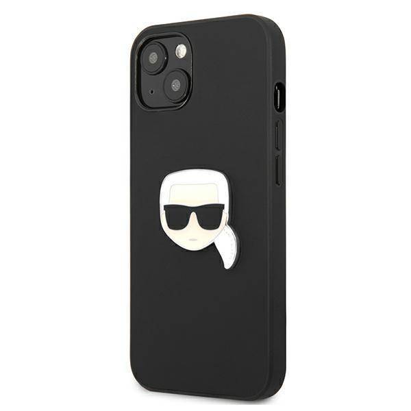 Karl Lagerfeld Leather Ikonik | Etui do iPhone 13 Mini - BLACK