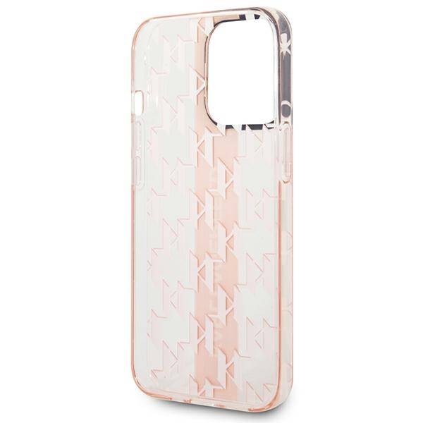 Karl Lagerfeld Mono Vertical Stripe | Etui do iPhone 14 Pro - PINK