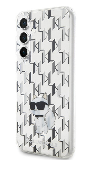 Karl Lagerfeld Monogram Choupette | Etui do Galaxy S23 FE S711 - TRANSPARENT