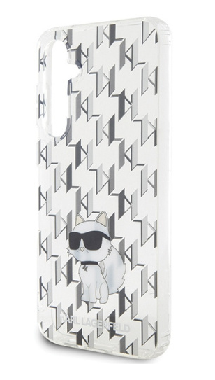 Karl Lagerfeld Monogram Choupette | Etui do Galaxy S23 FE S711 - TRANSPARENT