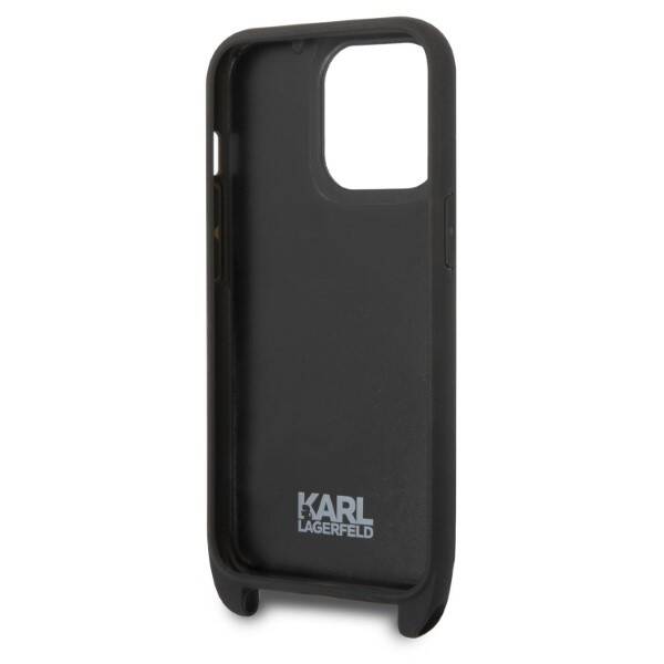 Karl Lagerfeld Monogram | Etui do iPhone 14 Pro - BLACK