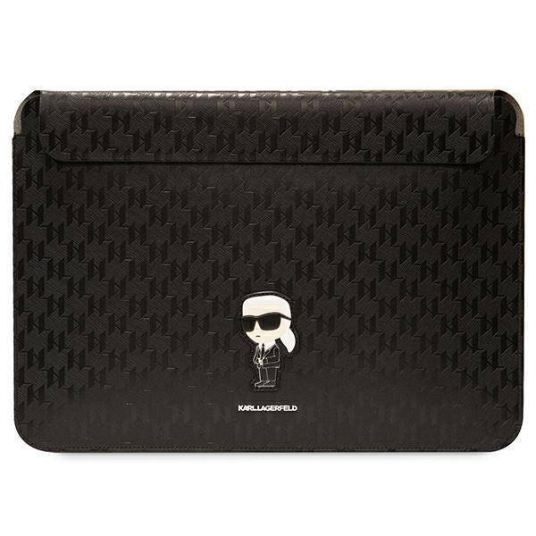 Karl Lagerfeld Monogram Ikonik | Etui na Laptop 14" - BLACK