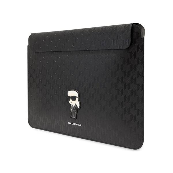 Karl Lagerfeld Monogram Ikonik | Etui na Laptop 14" - BLACK