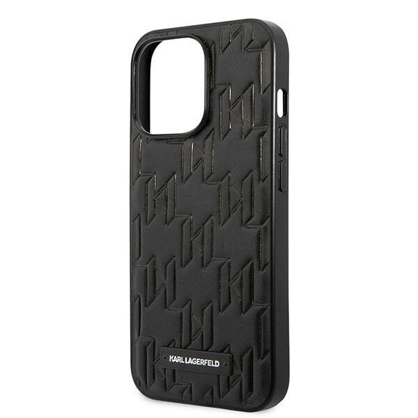 Karl Lagerfeld Monogram Plaque | Etui do iPhone 13 Pro - BLACK