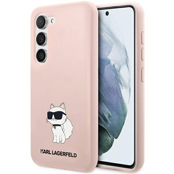 Karl Lagerfeld Silicone Choupette | Etui do Galaxy S23 - PINK