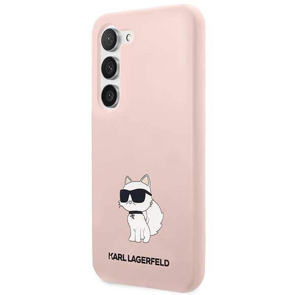 Karl Lagerfeld Silicone Choupette | Etui do Galaxy S23 - PINK