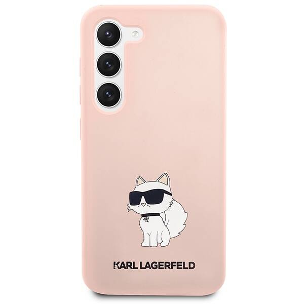 Karl Lagerfeld Silicone Choupette | Etui do Galaxy S23 - PINK