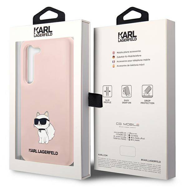 Karl Lagerfeld Silicone Choupette | Etui do Galaxy S23 - PINK