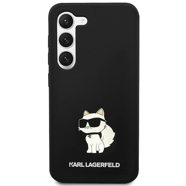 Karl Lagerfeld Silicone Choupette | Etui do Galaxy S23 Plus - BLACK