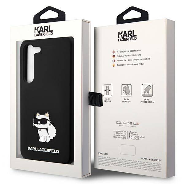 Karl Lagerfeld Silicone Choupette | Etui do Galaxy S23 Plus - BLACK