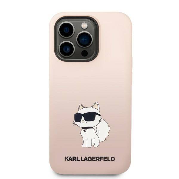 Karl Lagerfeld Silicone Choupette | Etui do iPhone 14 Pro - PINK