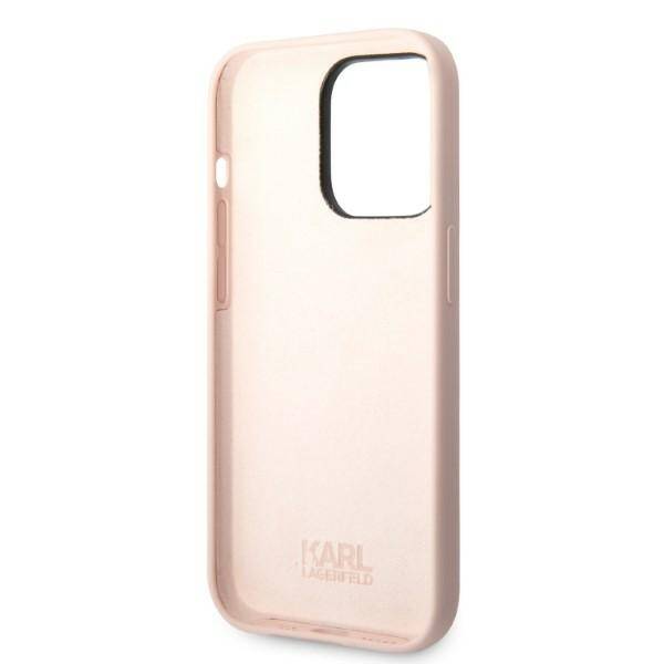 Karl Lagerfeld Silicone Choupette | Etui do iPhone 14 Pro - PINK